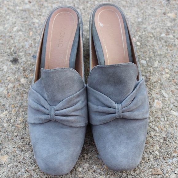 Women's Vionic Plaza Presley Heeled Mules Grey Suede Sz 8 - Picture 8 of 8